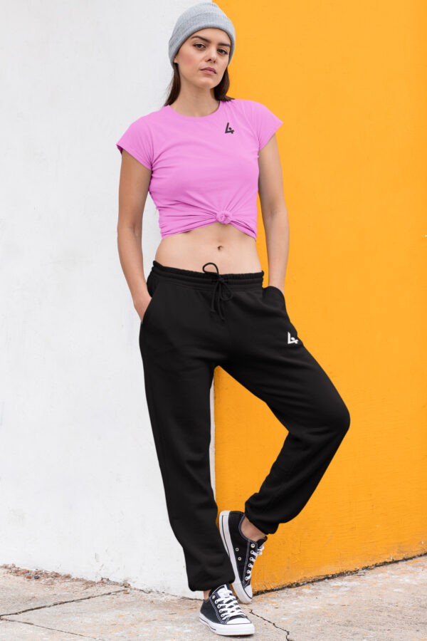 4PLAY™ Cuffed Jog Pants in Jet Black (Unisex)